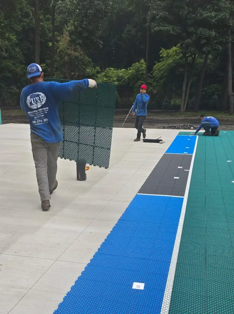 pickleball court installation