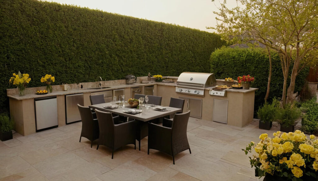 outdoor kitchen