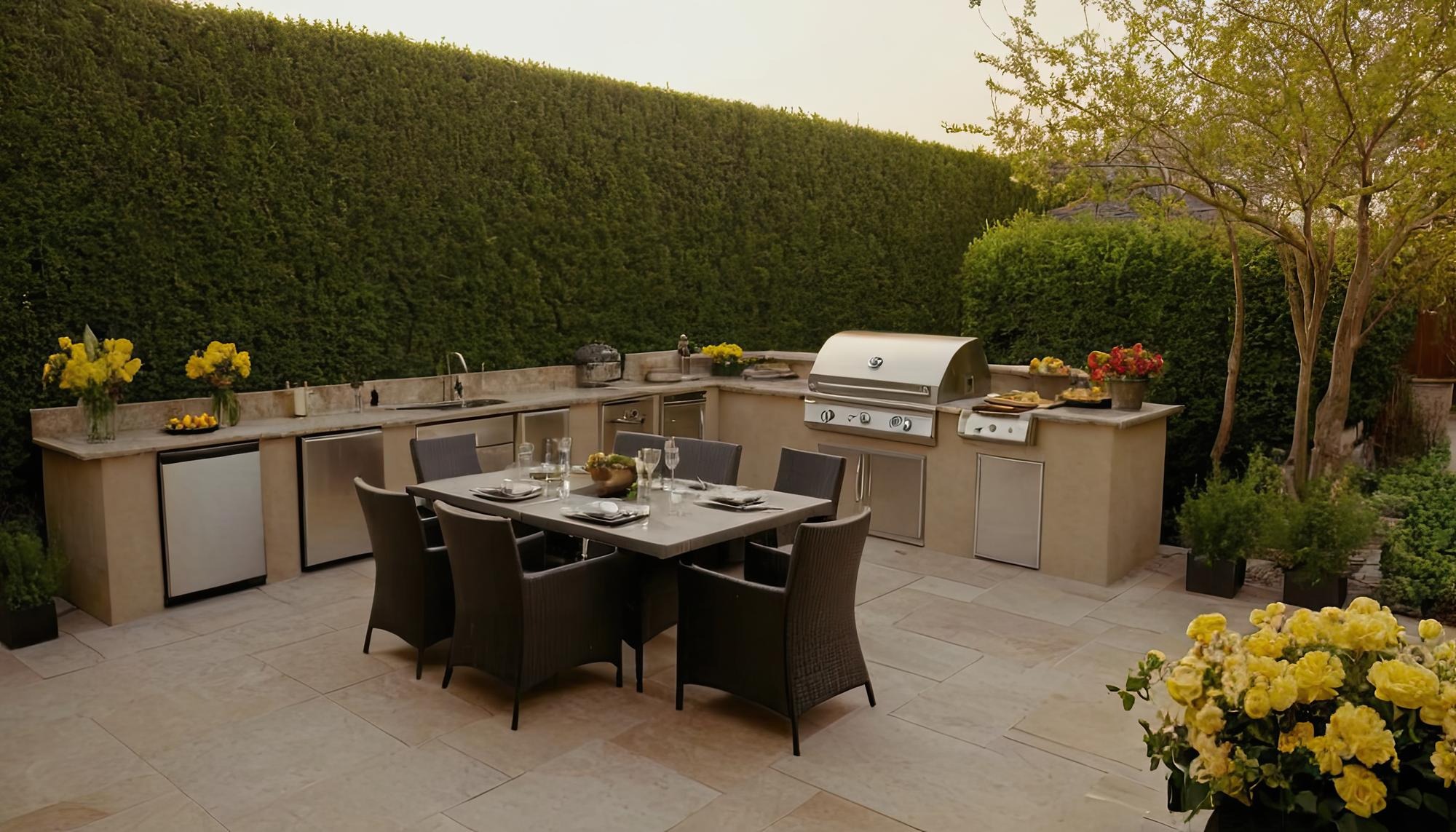 outdoor kitchen